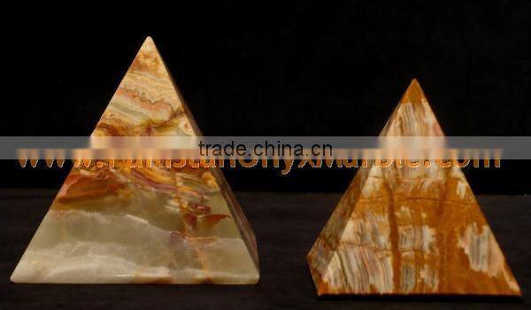 MANUFACTURER AND EXPORTERS CUSTOM DESIGN AND SIZE ONYX PYRAMIDS HANDICRAFTS