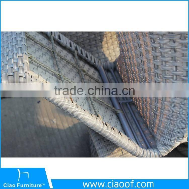 China Big Factory Sale Garden Dining Set Wicker Furniture Aluminum Furniture For Sell