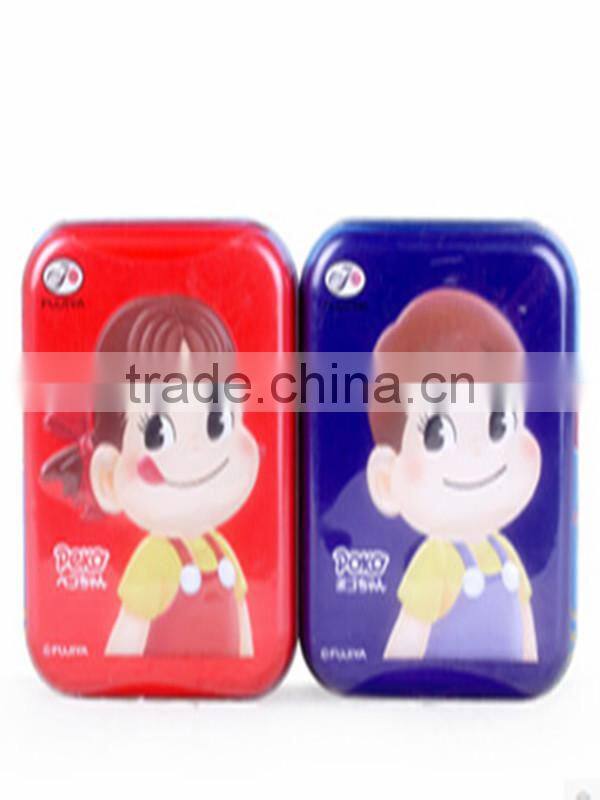 lover pairs design candy tin box with hinged lid