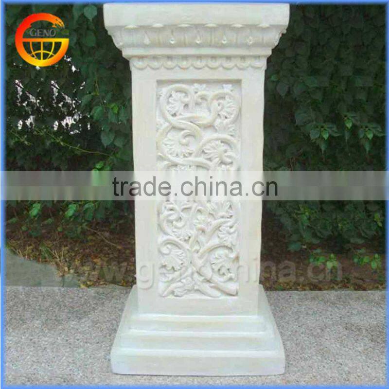 Fiberstone flower pot stand roman decorative column