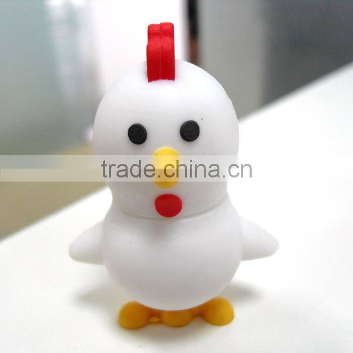 chicken shaped portable mini plastic USB 2.0 driver