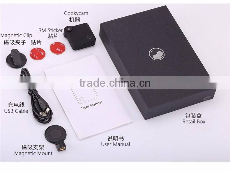 New Arrival C1 Smart Cam 720P Battery Powered Wearable WIFI Wireless Hidden IP Camera