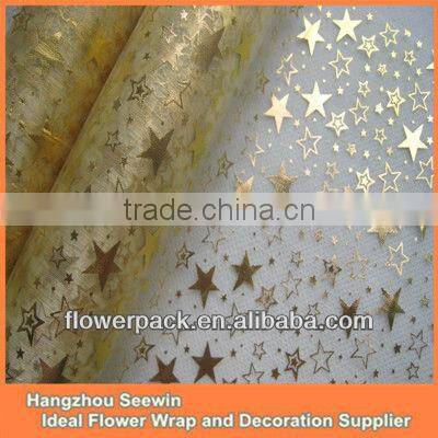 Cheap Gloden Organza Happy Birthday Table Cloth