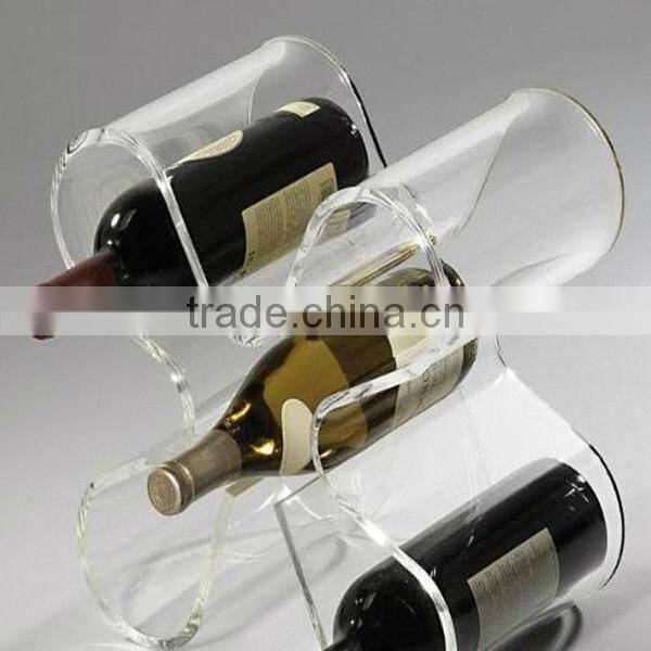 custom design acrylic wine display home use plexiglass acrylic bottle display hotel use PMMA lucite acrylic wine display wall