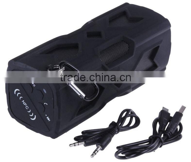 2017 trending products portable dustproof NFC waterproof bluetooth V4.0 speaker