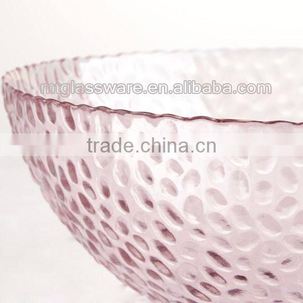 antique large crystal fruit salad bowl