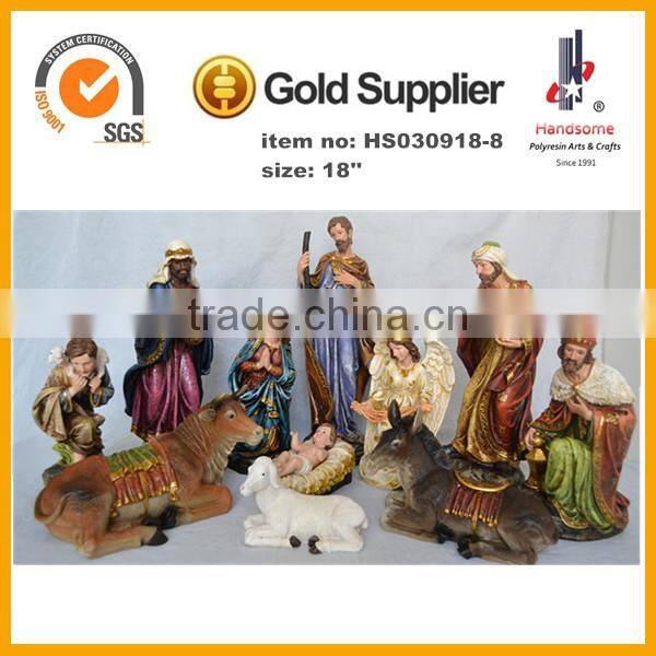 8''H polyresin religious jesus nativity sets