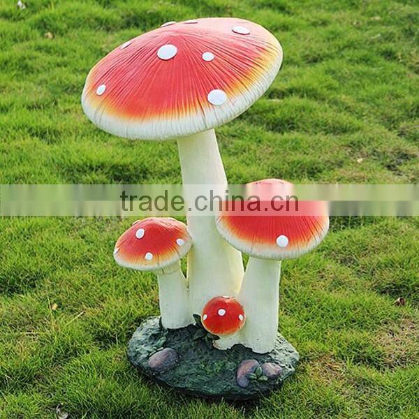 Garden mushroom sculpture decor garden wild mushroom figurine