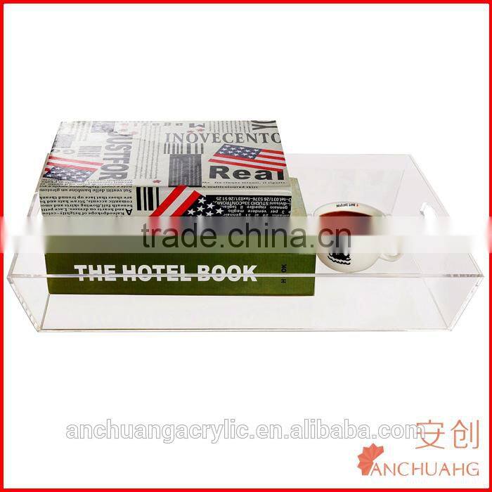 Clear Acrylic Tray with Insert Slot for Custom Photo or Paper - Lucite - Includes Guide and Video Training