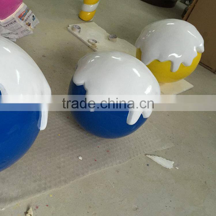 Fiberglass candy cake decoration