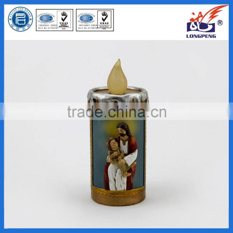 Christmas Resin Catholic Statue Marry and Jesus with Led Light