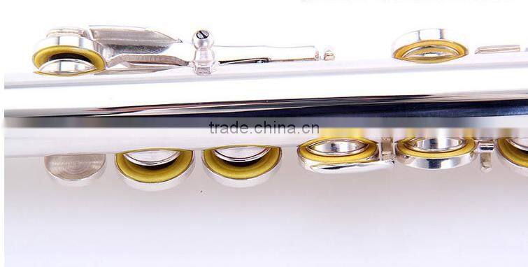 16 closed holes C key metal flute