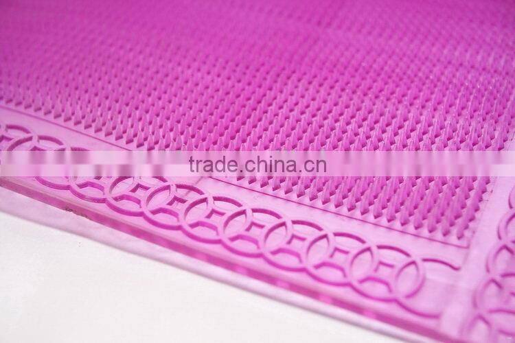 2016 hot sale any thickness flower pvc bath mat