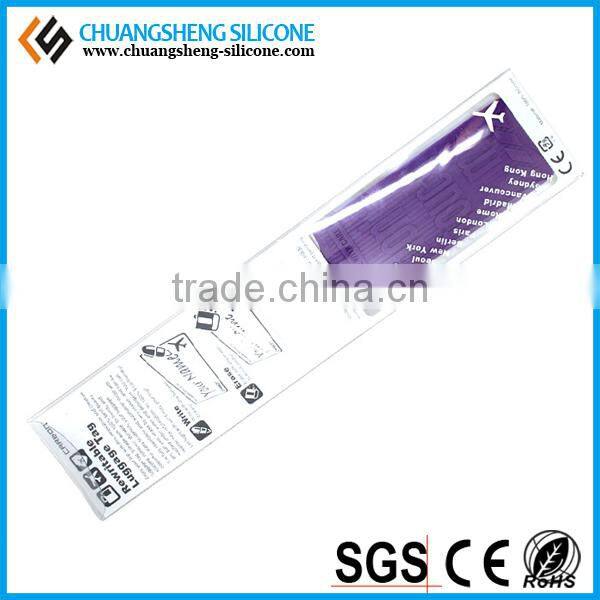 Eco-friendly silicone and rubber bag tag, baggage tag