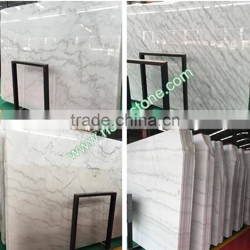 Hot sales China polished Carrara White Marble slabs