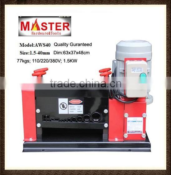 MASTER Copper /Wire Stripping Machine for sale 1.5KW 40mm aws40