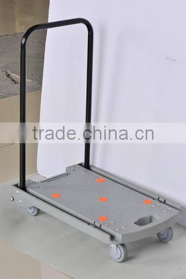 Foldable platform plastic handtruck