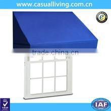 Black Outdoor Awning with heavy fabirc and arm