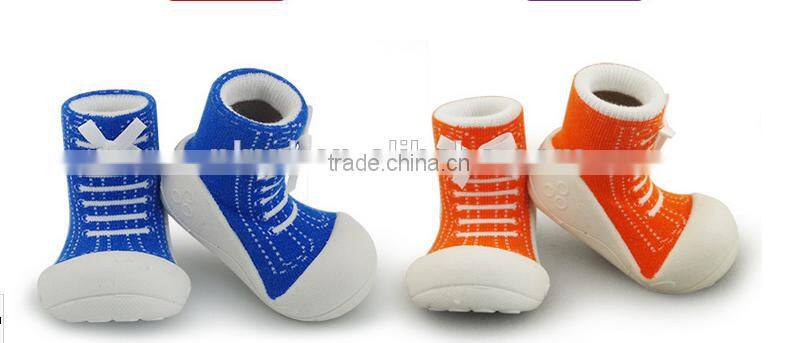 New trend of baby socks shoes baby toddler shoes slip model softy walking sock shoes
