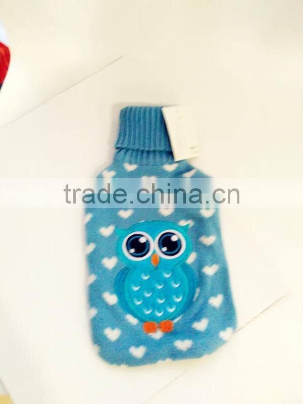 hot water bottle kintted frog cover