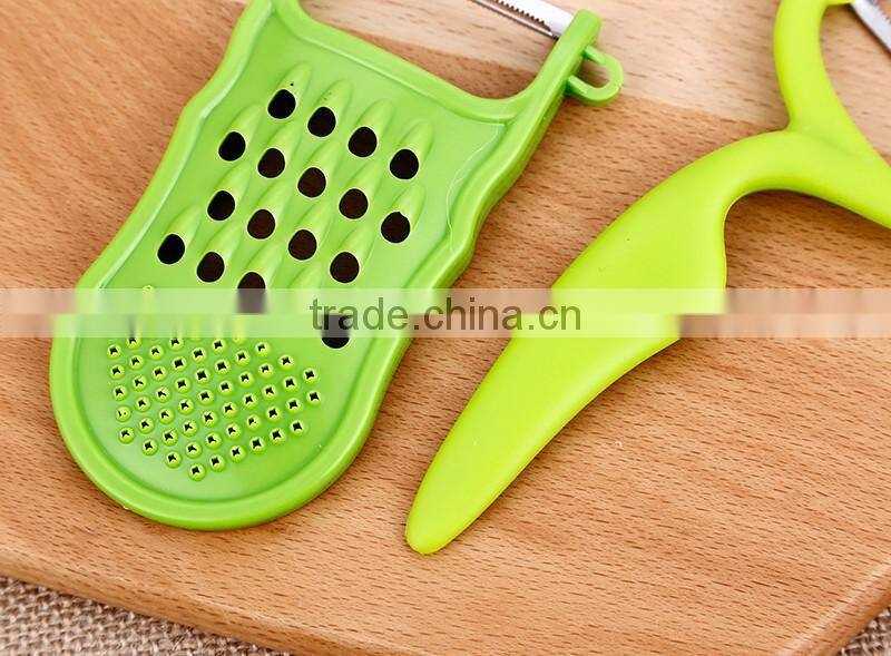 Factory price multi functional high quality PP material stainless steel blade peeler