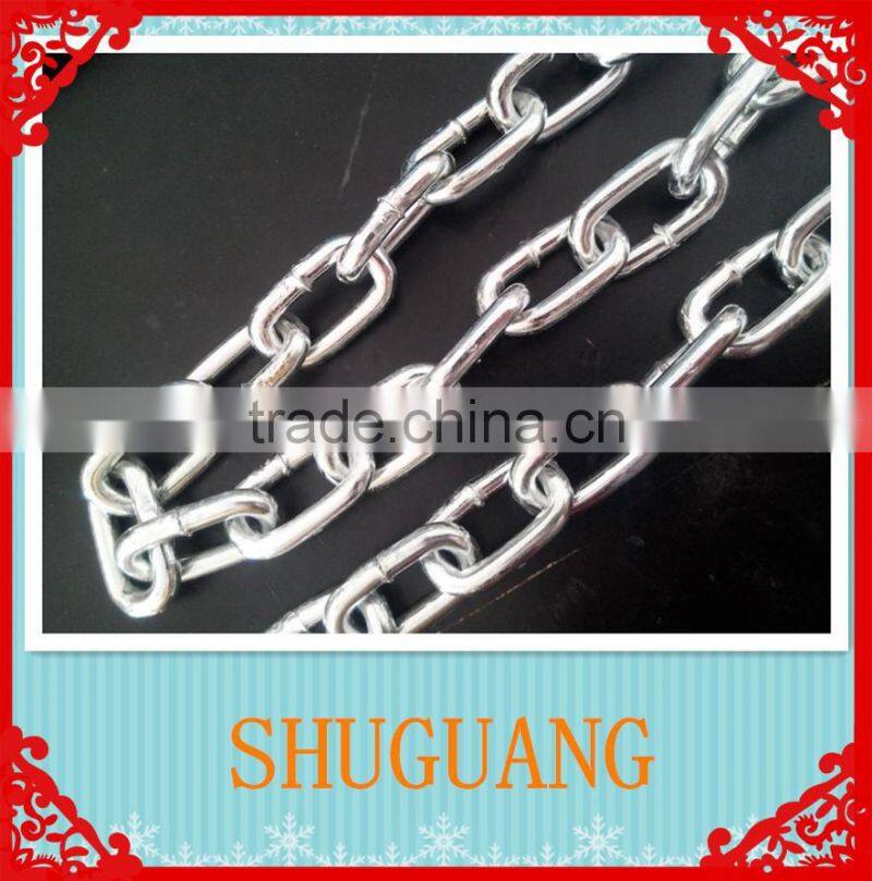GAVANIZED OR SELF COLOR HIGH QUALITY TRANSPORT CHAIN NACM1990(G70) SHUGUANG MADE IN CHINA