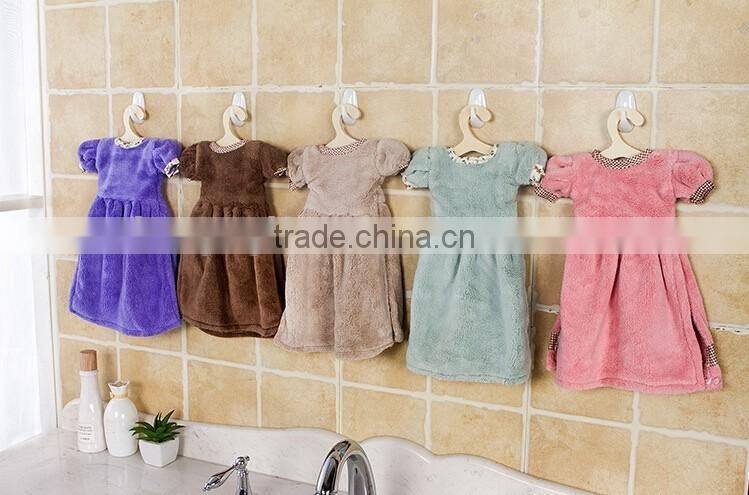 Best Quality Princess Dress Printed Kids Small Airline Hand Towels For Children Microfiber Hand Towel