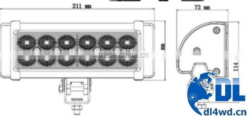 Mini 36w LED Light Bar For Off Road Auto Body Parts