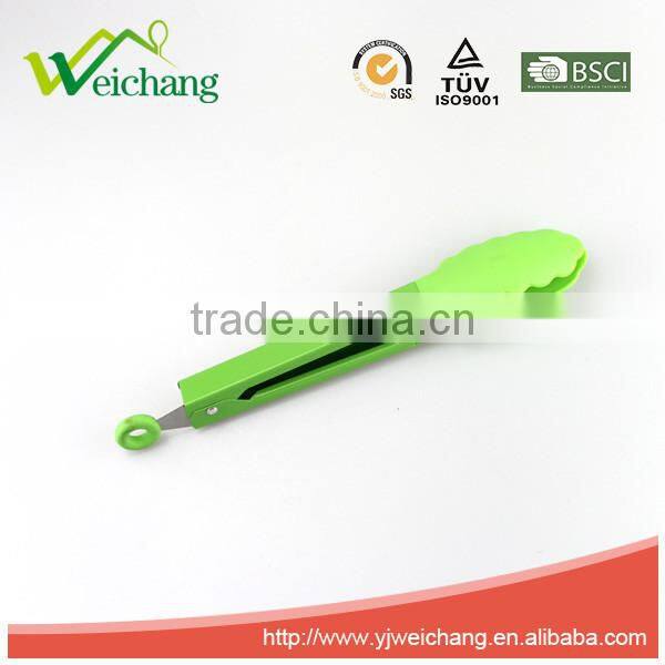 WCFTF01 Premium Comfort Stainless Steel Locking Food Tong with Silicone Heads