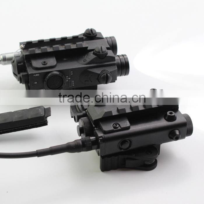 New Military Standard Compact Square Design Tactical ES-FX103-LG green laser sight with led flashlight Combo (FDA certified)