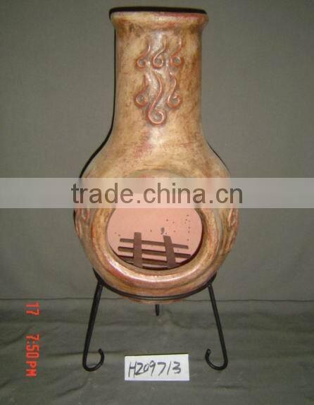 CLAY STOVE CHIMNEY POT