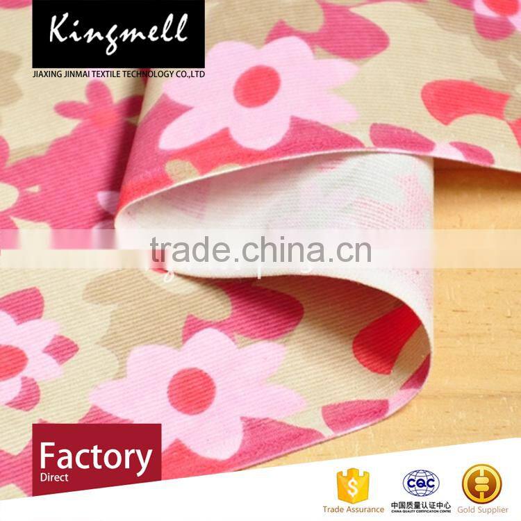 Custom floral digital printing cotton fabric for baby or child clothes