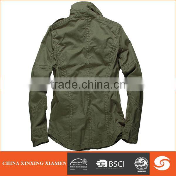 Hot sale pure cotton heavy washed men jacket for cargo
