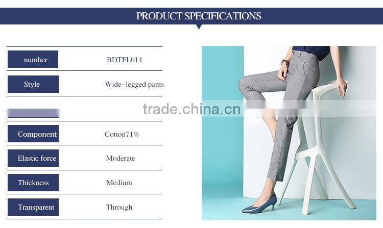 Haren pants OL 2017 spring summer radish occupation high waist slim jeans casual trousers custom made