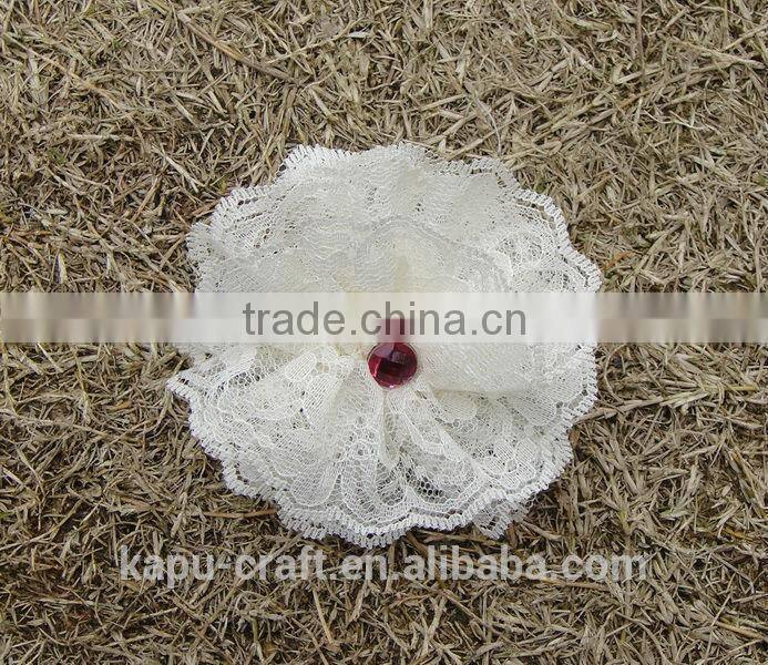 Wholesale hobby lobby handmade pink lace cheap artificial flower