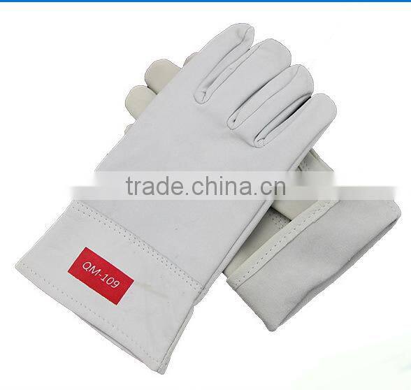 GZY 2015 heat-resistant goatskin dubai importers of leather working gloves