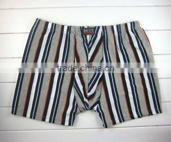 Cheap stock men boxer stripe printed men underwear Yunjie underwear South Africa men boxer