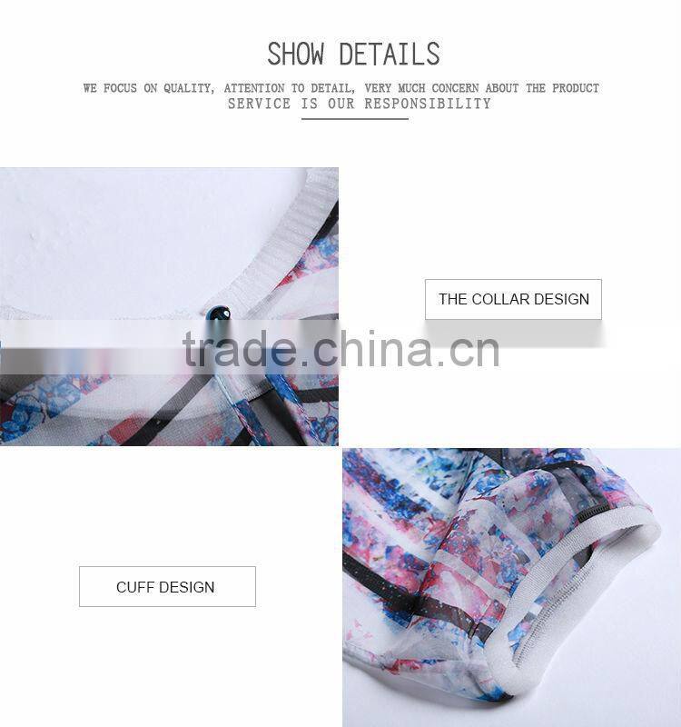 Latest blouse design pictures,3/4 sleeve loose blouse for high quality