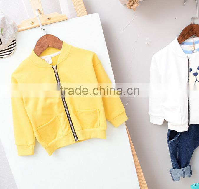 YE5211 autumn 2017 children clothing solid color boys sport coats