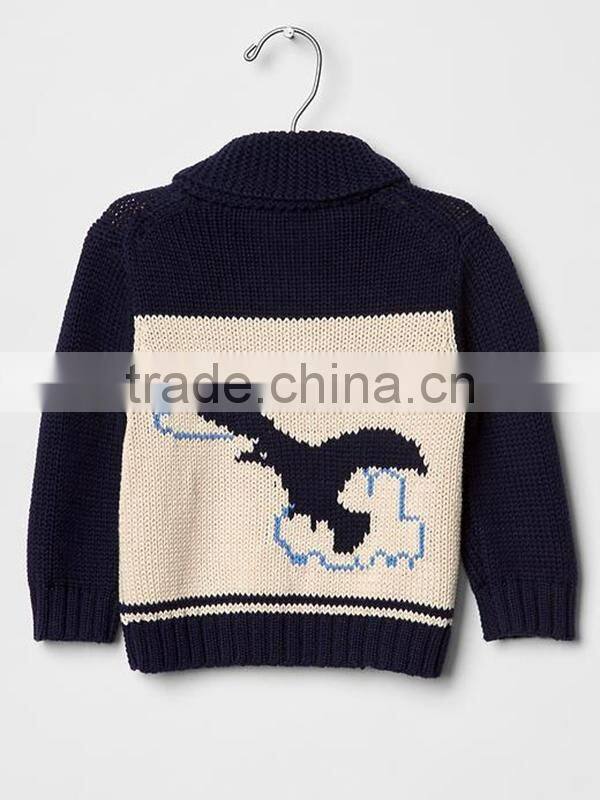 Baby full zip latest fashion Bird shawl cardigan