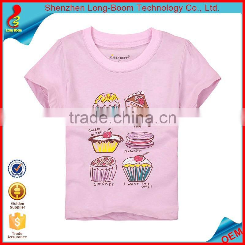 50LF# O-neck short sleeve soft cotton short sleeve t-shirts polo shirts baby clothes