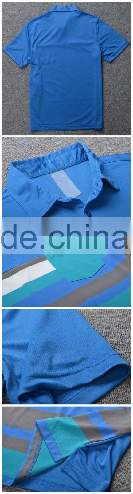 mens dry fit striped sport custom polo shirt fabric