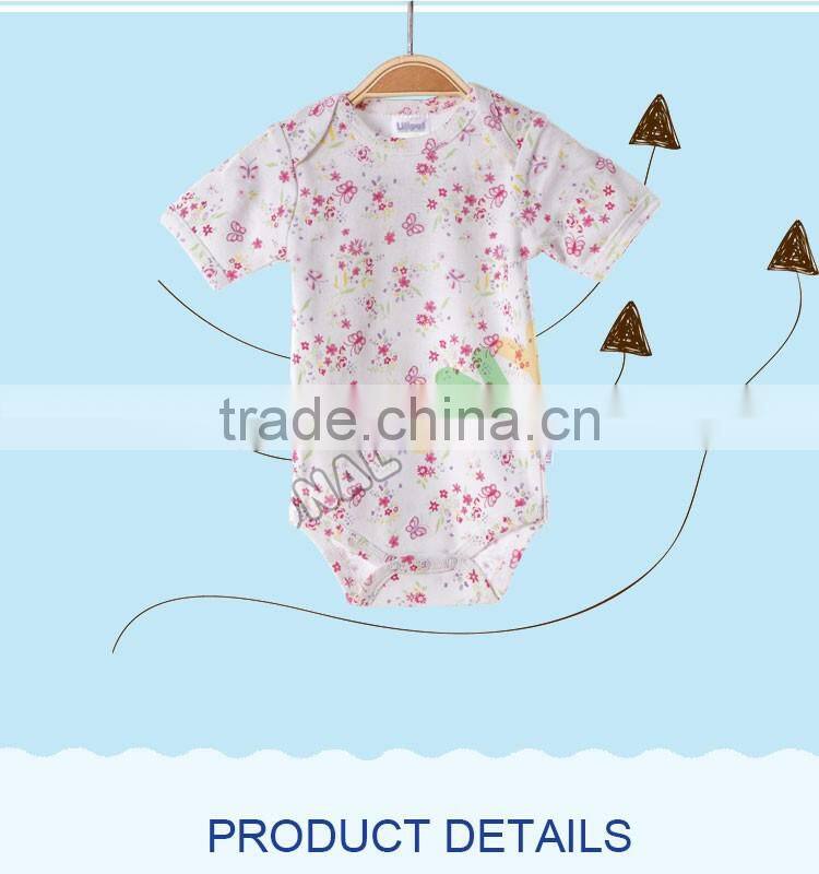Wholesale plain cotton white baby onesie and jumpsuit