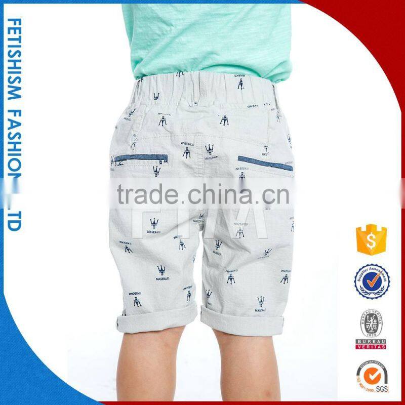 Popular Wholesale custom fabric cotton football short mesh summer cheap boys shorts pull on pattern