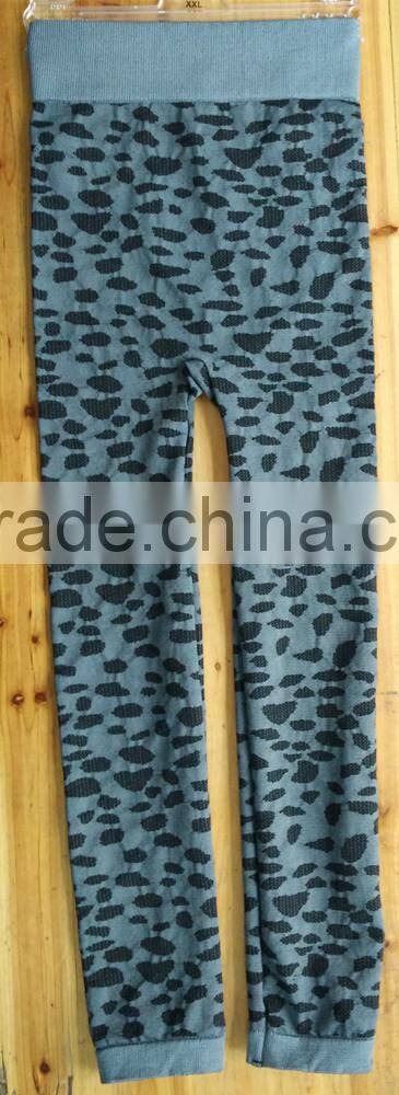 Ladies Seamless leopard print spandex pants