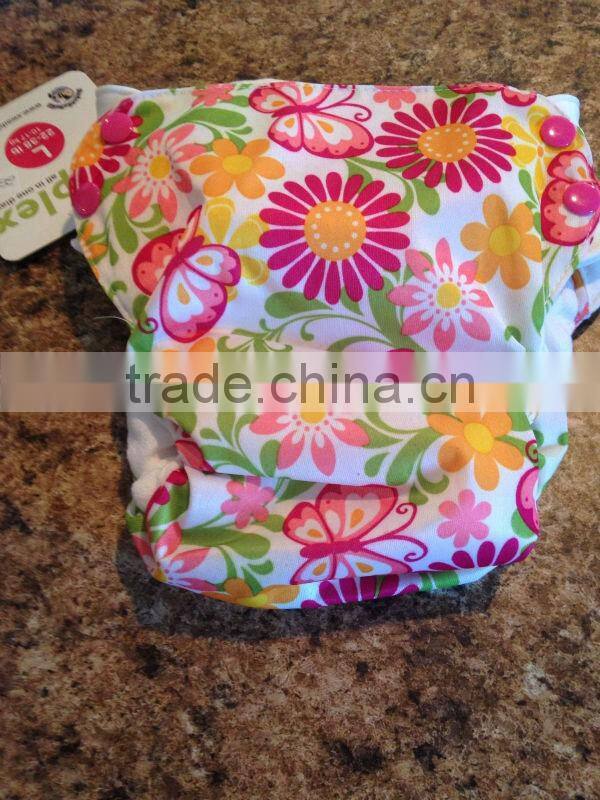 Colorful Flower Baby Girl Diapers Sweet and Cute
