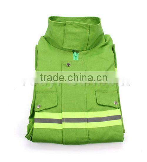 rip-stop dustproof hi-vis EX-factory price fire fighting suit