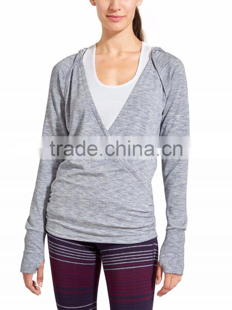 Fashion Summer Style Women Gym Wear Sexy Casual Pullover Plain Hoodies