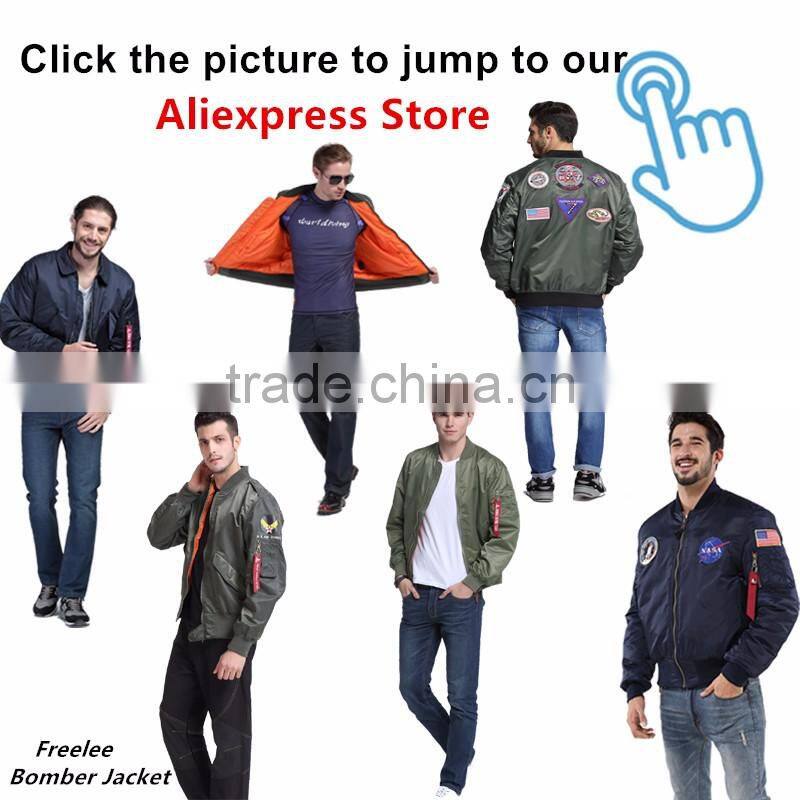 Mens Winter Diamond Nylon Quilted Flight Jacket