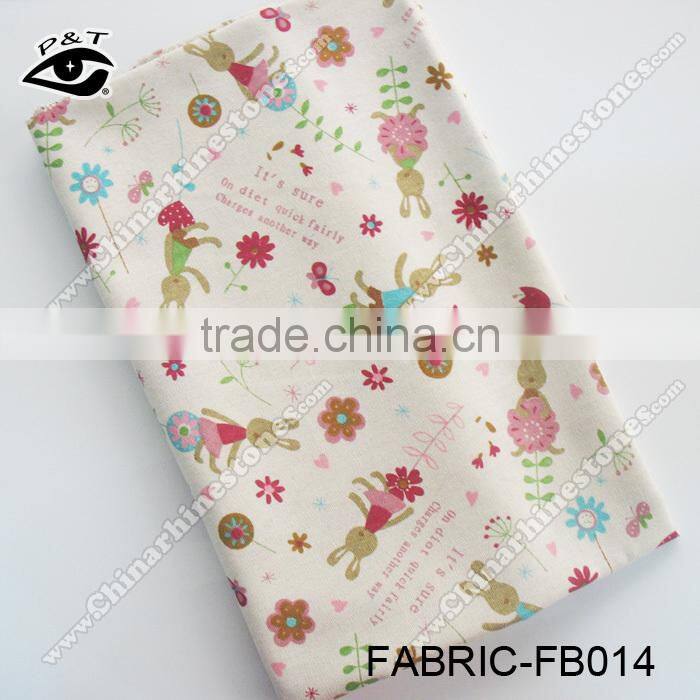 Lovely Rabbit Design Fabric DIY Fabric For Household Fabric Table Cloth Curtain Sofa